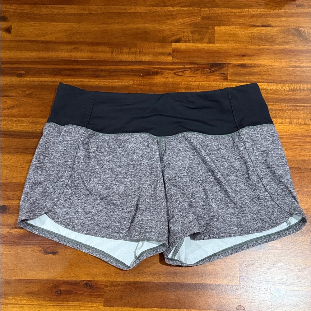 lululemon athletica Black and Gray Athletic Shorts
